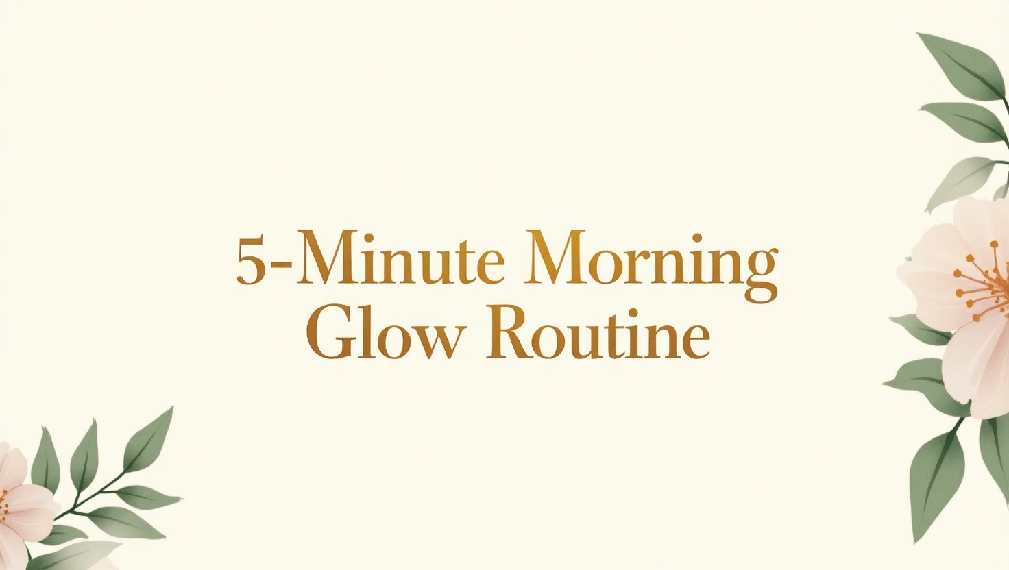 5-Minute Morning Glow Routine – Digital Guide